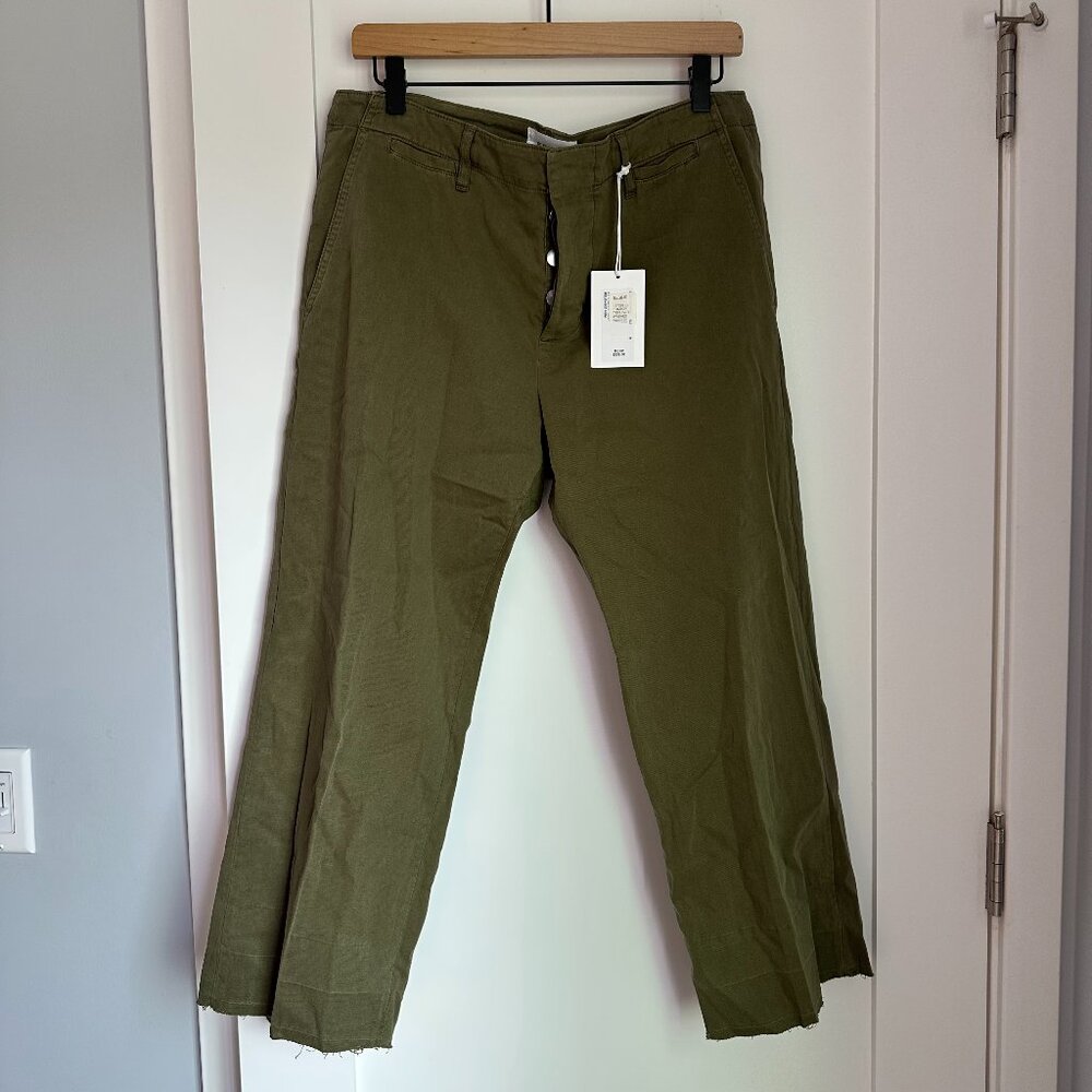 Olive Green Frame Le Tomboy Trouser Size 29